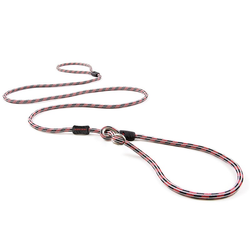 EzyDog Luca Slip Lead Dual Function Heavy Duty Rope Leash for Dogs That Pull Slip Leash & Gentle Lead Head Halter, Small (5.5ft x .23', Red) - Image 1